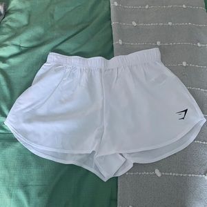 Gymshark white shorts brand new
